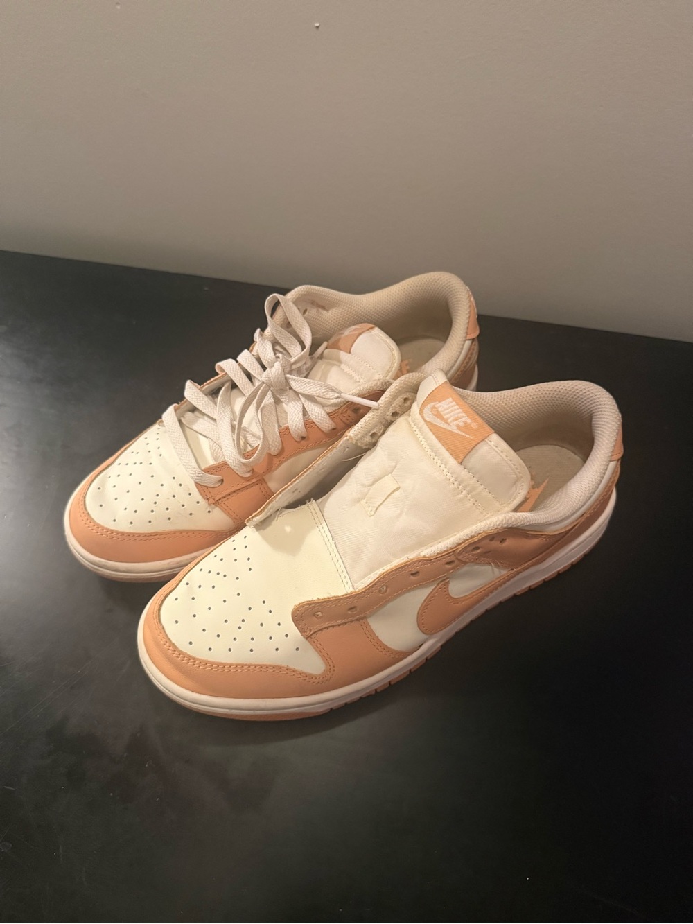 Nike Low-Top Sneakers in Cream & Peachy Tan